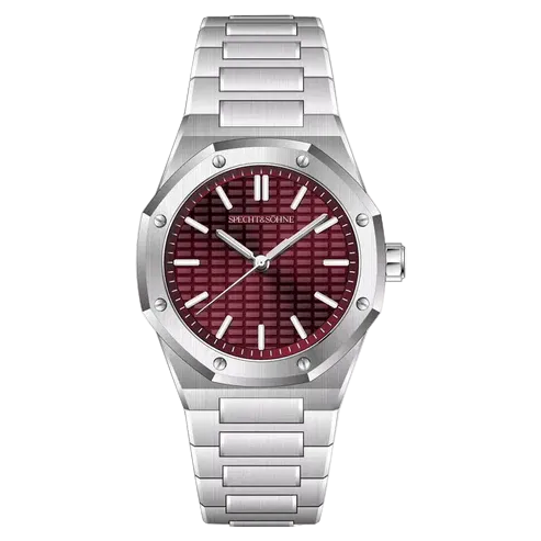 Specht & Söhne SP2646Q2 Quartz Royal Octagon – Red Wine Textured