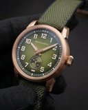 Specht & Söhne SP2647A5 Automatic Aero-Pilot Rose Gold Green Edition