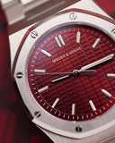 Specht & Söhne SP2646Q2 Quartz Royal Octagon – Red Wine Textured Dial