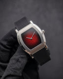 Specht & Söhne - Onyx SP002659-2 Quartz Silver Red Black Silicon Strap Watch