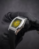 Specht & Söhne - Onyx SP002659-1 Quartz Silver Yellow Black Silicon Strap Watch