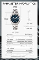 Specht & Sohne SP0020A2 Egg Form Automatic 38.5mm NH35A BLUE