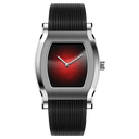 Specht & Söhne - Onyx SP002659-2 Quartz Silver Red Black Silicon Strap Watch