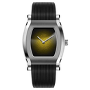 Specht & Söhne - Onyx SP002659-1 Quartz Silver Yellow Black Silicon Strap Watch