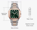 Specht & Söhne SP0028A8 Automatic CUBIC Rose & Green
