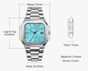 Specht & Söhne SP0028A5 Automatic CUBIC Tiffany Blue
